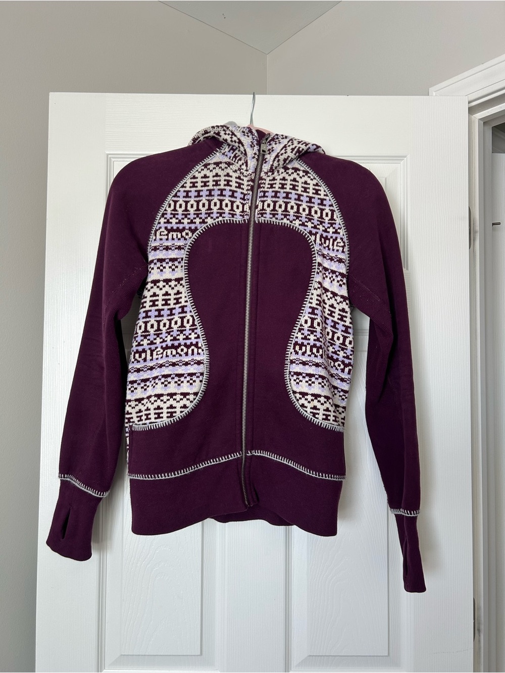 Lululemon Fair Isle Scuba Zip up size 6
